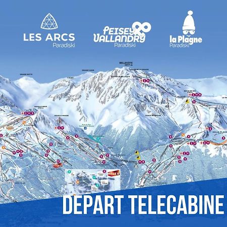 Elegant Et Moderne Avec Vue Montagne Au Coeur De Paradiski - Garage - 8Pers - 90M2 - Sabaudinha La Plagne Kültér fotó